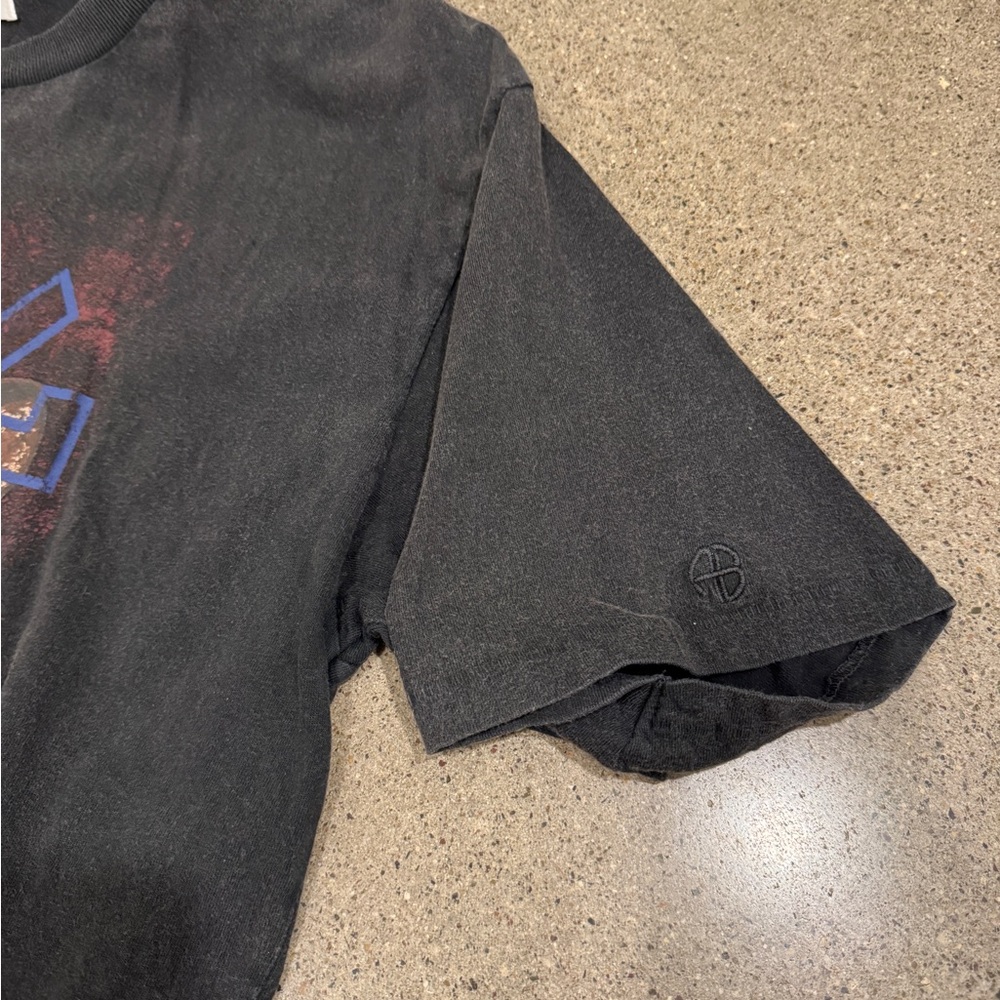 Anine Bing Charcoal Crewneck Tiger Tee - Picture 7 of 8